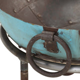 Colourful Rustic Fire Pit ?40 cm Iron