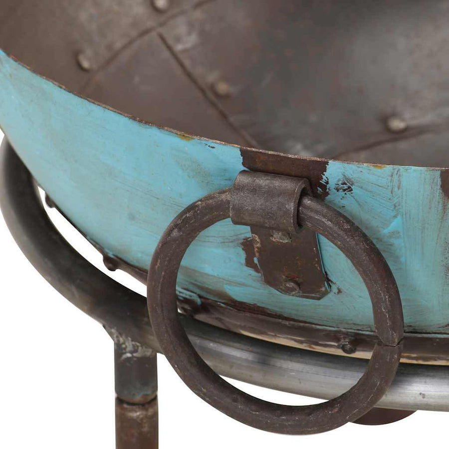 Colourful Rustic Fire Pit ?40 cm Iron