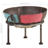 Colourful Rustic Fire Pit ?40 cm Iron