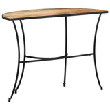Side Table 110x40x77 cm Solid Mango Wood - Top-Down View