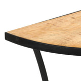 Side Table 110x40x77 cm Solid Mango Wood - Rear View