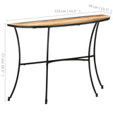 Side Table 110x40x77 cm Solid Mango Wood - Extra Image