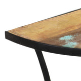 Side Table 110x40x77 cm Solid Reclaimed Wood - Rear View