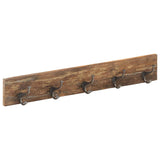Hall Hanger with 5 Hooks 100x2.5x15 cm Solid Reclaimed Wood - Extra Image