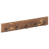 Hall Hanger with 5 Hooks 100x2.5x15 cm Solid Reclaimed Wood - Extra Image