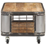 Coffee Table 100x50x35 cm Solid Mango Wood - Side View