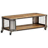 Coffee Table 100x50x35 cm Solid Mango Wood - Extra Image