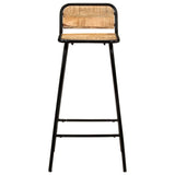 Bar Chairs 2 pcs Solid Mango Wood - Side View