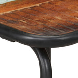 Bar Chairs 2 pcs Solid Reclaimed Wood - 45-Degree Angle
