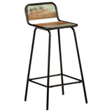 Bar Chairs 2 pcs Solid Reclaimed Wood - Extra Image