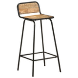 Bar Chairs 4 pcs Solid Mango Wood - Extra Image
