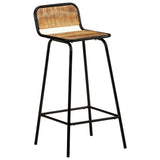 Bar Chairs 4 pcs Solid Mango Wood - Extra Image