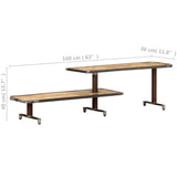 TV Cabinet 160x30x40 cm Solid Mango Wood