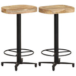 Bar Stools 2 pcs 66 cm Solid Mango Wood