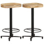 Bar Stools 2 pcs 66 cm Solid Mango Wood