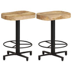Bar Stools 2 pcs 52 cm Solid Mango Wood