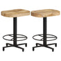 Bar Stools 2 pcs 52 cm Solid Mango Wood