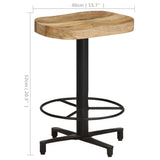 Bar Stools 2 pcs 52 cm Solid Mango Wood