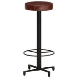 Bar Stools 2 pcs 76 cm Real Leather - Front View
