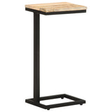 Side Tables 2 pcs 31.5x24.5x64.5 cm Rough Mango Wood - Front View