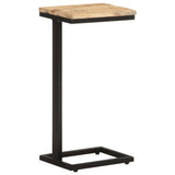 Side Tables 2 pcs 31.5x24.5x64.5 cm Rough Mango Wood - Side View