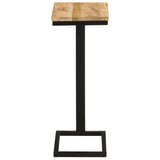 Side Tables 2 pcs 31.5x24.5x64.5 cm Rough Mango Wood - 45-Degree Angle