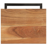 Side Tables 2 pcs 31.5x24.5x64.5 Solid Acacia Wood - Rear View