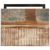 Side Tables 2 pcs 31.5x24.5x64.5 cm Solid Reclaimed Wood - Rear View