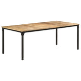 Dining Table 200x100x76 cm Rough Mango Wood - Extra Image