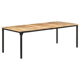 Dining Table 220x100x76 cm Rough Mango Wood