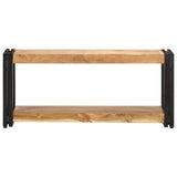 TV Cabinet 90x30x40 cm Solid Acacia Wood - Front View
