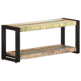TV Cabinet 90x30x40 cm Solid Reclaimed Wood - Low Angle