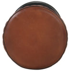 Bar Stool Brown Real Leather