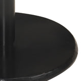Bar Stools 2 pcs Brown Real Leather - Rear View