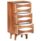 Chest of Drawers 43.5x35x90 cm Solid Acacia Wood - Front View