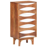Chest of Drawers 43.5x35x90 cm Solid Acacia Wood - Extra Image