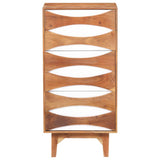 Chest of Drawers 43.5x35x90 cm Solid Acacia Wood - Side View