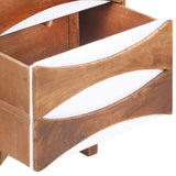 Chest of Drawers 43.5x35x90 cm Solid Acacia Wood - 45-Degree Angle