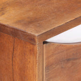 Chest of Drawers 43.5x35x90 cm Solid Acacia Wood - Rear View