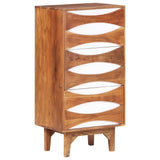 Chest of Drawers 43.5x35x90 cm Solid Acacia Wood - Extra Image