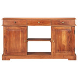 Sideboard 135x35x75 cm Solid Acacia Wood - Side View