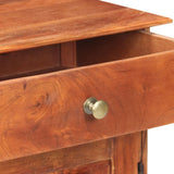 Sideboard 135x35x75 cm Solid Acacia Wood - Rear View