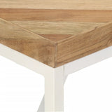 Dining Table 120x60x76 cm Solid Acacia and Mango Wood - 45-Degree Angle