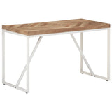 Dining Table 120x60x76 cm Solid Acacia and Mango Wood - Low Angle