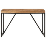 Dining Table 120x60x76 cm Solid Acacia and Mango Wood - Front View