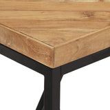 Dining Table 120x60x76 cm Solid Acacia and Mango Wood - 45-Degree Angle