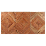 Dining Table 140x70x76 cm Solid Acacia and Mango Wood - Top-Down View