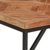 Dining Table 140x70x76 cm Solid Acacia and Mango Wood - 45-Degree Angle