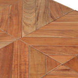 Dining Table 140x70x76 cm Solid Acacia and Mango Wood - Rear View