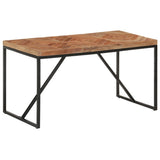 Dining Table 140x70x76 cm Solid Acacia and Mango Wood - Low Angle
